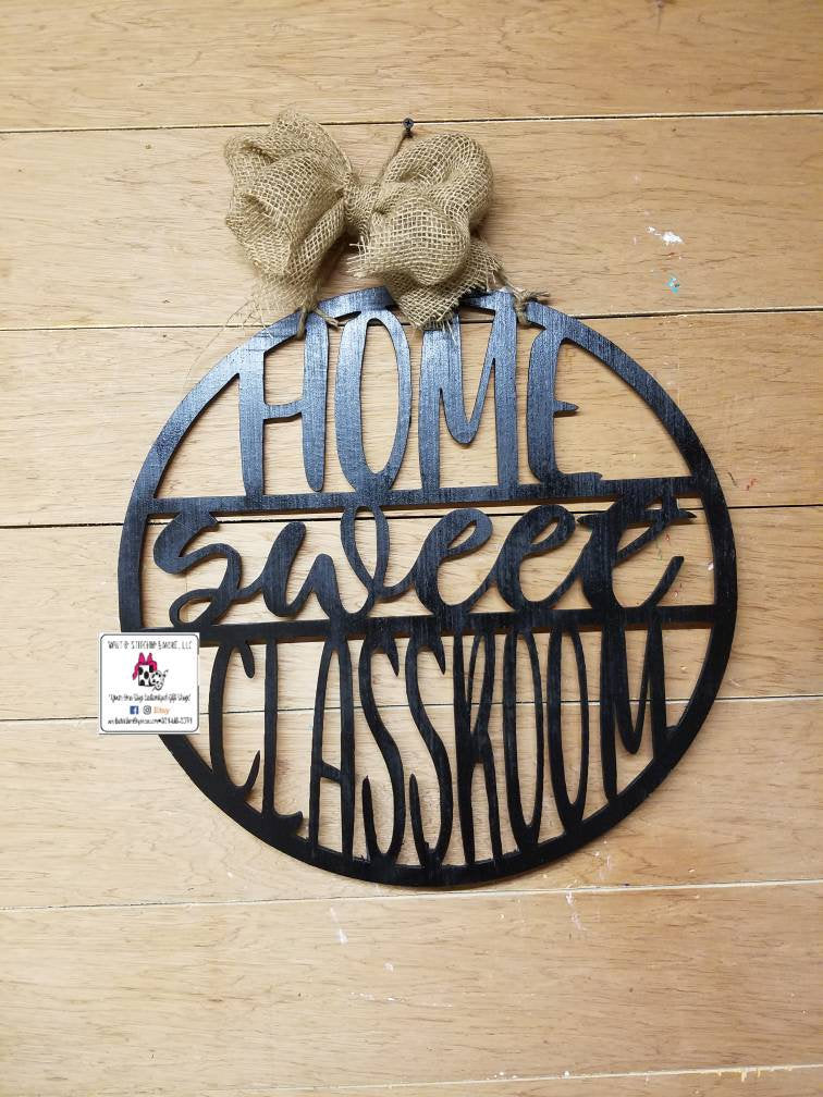 Classroom Door Hanger, Teacher Door Hanger, Home Sweet Classroom, Teac ...