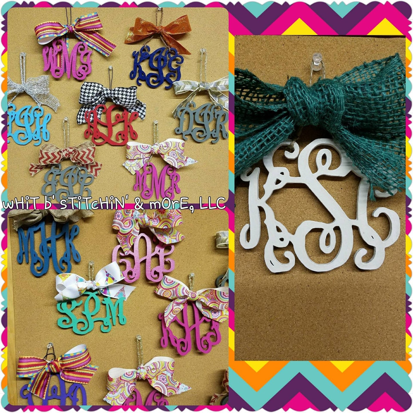 Rearview Mirror Hanger, Monogram Mirror Hanger, Car Charm, Custom Car Decor, Sweet Sixteen Gift, Monogram Gift